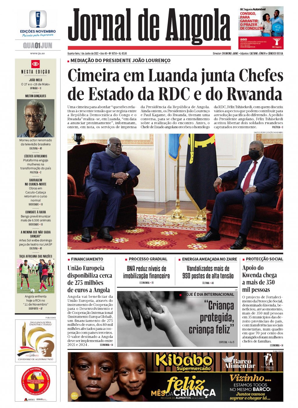 Jornal De Angola Quarta 01 De Junho De 2022 9755