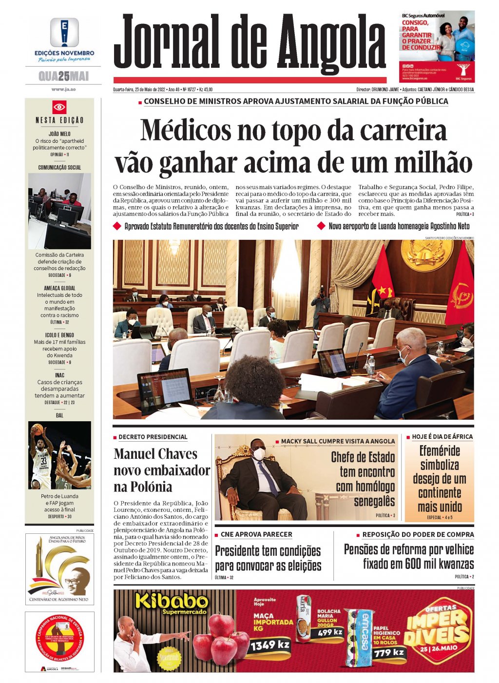 Jornal De Angola Quarta 25 De Maio De 2022 