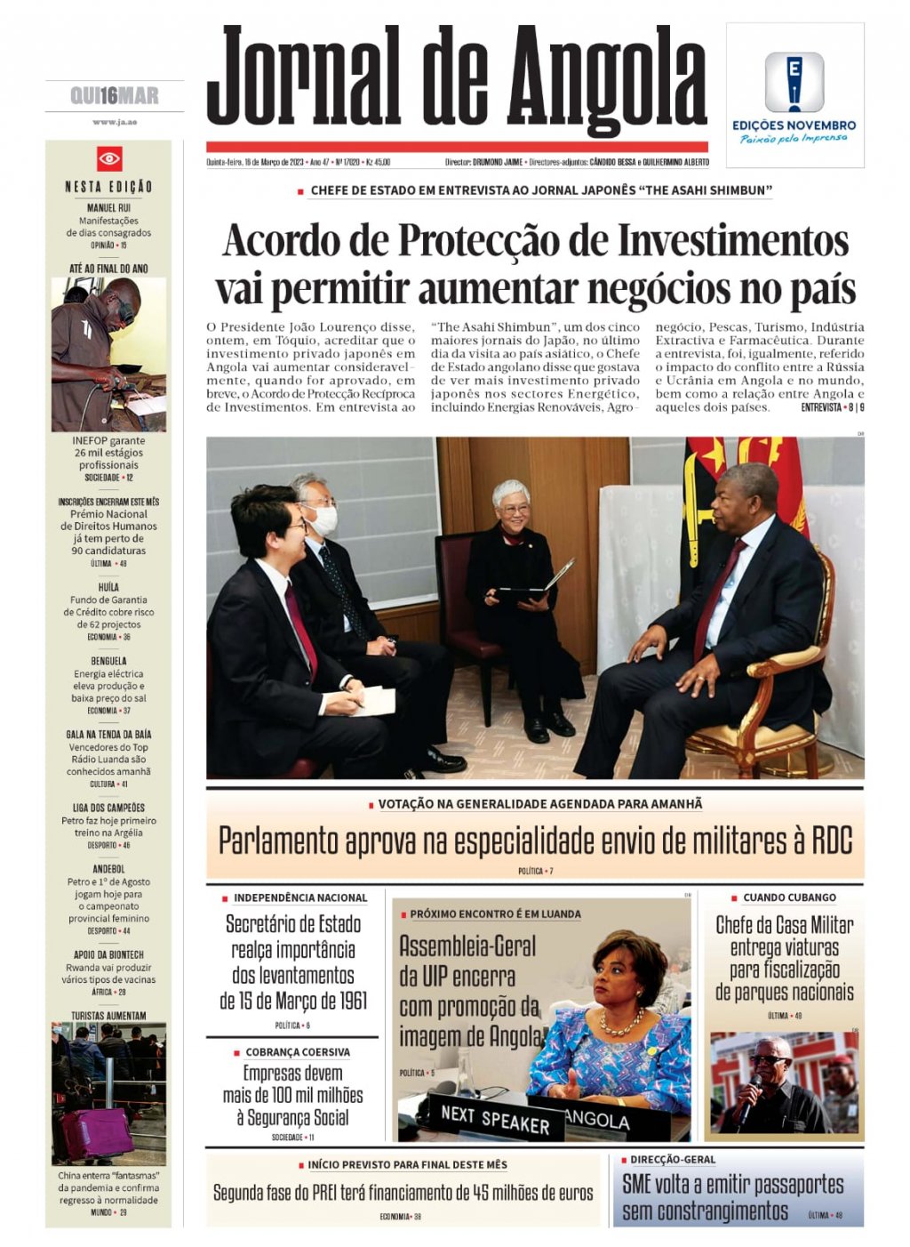 Jornal de Angola - Notícias - Mundial de Xadrez: Eugénio Campos