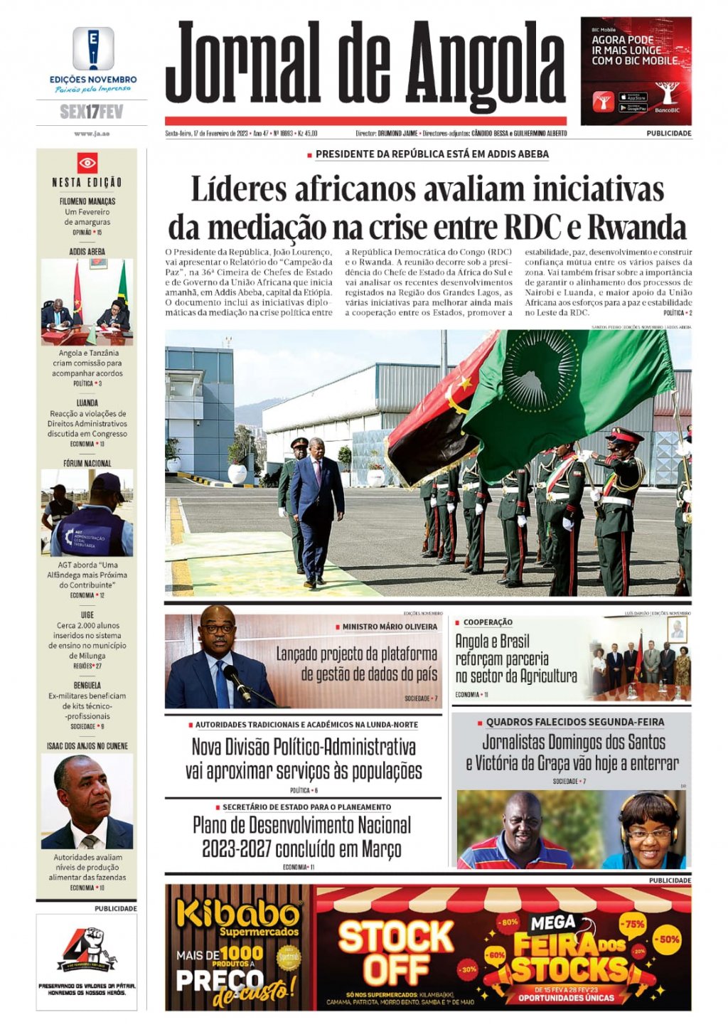 Jornal De Angola Sexta 17 De Fevereiro De 2023 4763
